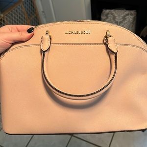 Light pink, Michael Kors purse with strap